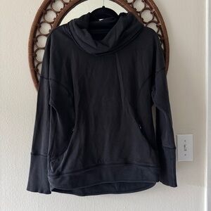 Lululemon cowl neck sweater size 4 black